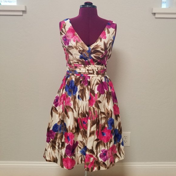 Eliza J Dresses & Skirts - Eliza J New York Dress Ivory w/ flowers